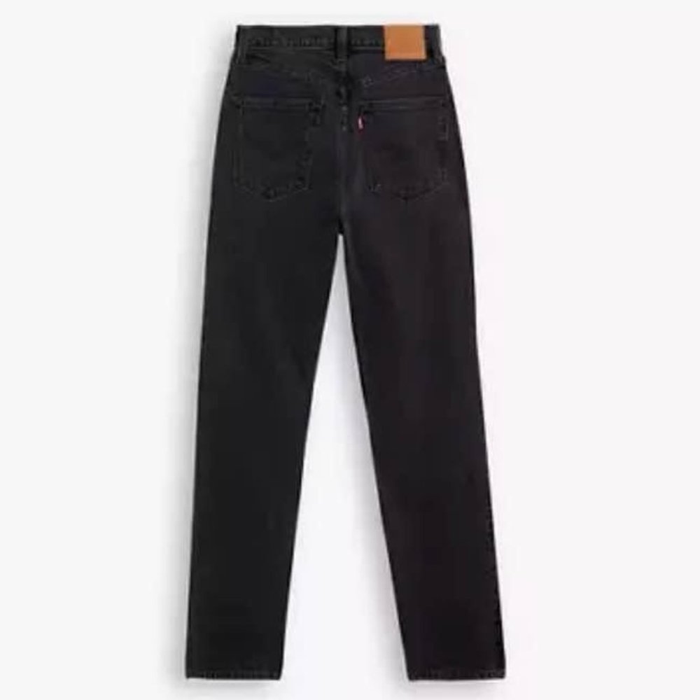 Black Levi's 505 70s High Straight Jeans - 29x31